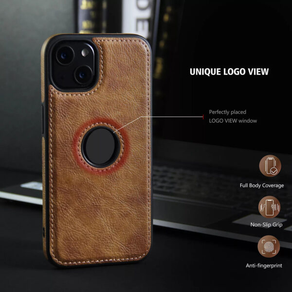 Luxury Business PU Leather Phone Case For iPhone13/14/15 Pro Max Thin Shockproof Back Cover - Image 9