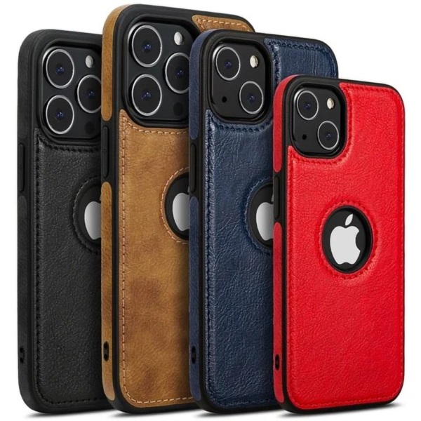 Luxury Business PU Leather Phone Case For iPhone13/14/15 Pro Max Thin Shockproof Back Cover - Image 22