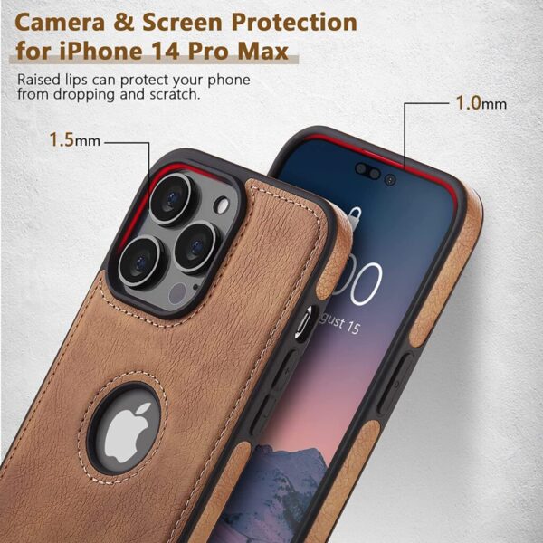 Luxury Business PU Leather Phone Case For iPhone13/14/15 Pro Max Thin Shockproof Back Cover - Image 20