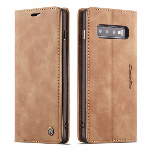 CaseMe Samsung Galaxy S10 Series Retro Leather Wallet Case - Image 11