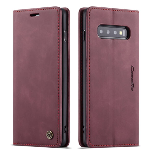 CaseMe Samsung Galaxy S10 Series Retro Leather Wallet Case - Image 9