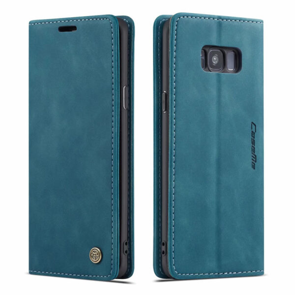 CaseMe Samsung Galaxy S8 &S9 Series Soft Slim Folio Flip PU Leather Wallet Case with 2 Cards Slot - Image 14