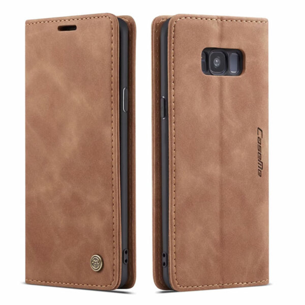 CaseMe Samsung Galaxy S8 &S9 Series Soft Slim Folio Flip PU Leather Wallet Case with 2 Cards Slot - Image 12