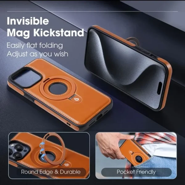 iPhone 12, 13, 14 &15 Pro Max Magnetic Case Compatible for Designed with Ring Holder Bracket. - Image 15