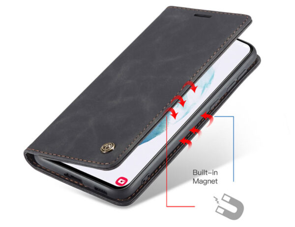 CaseMe Samsung Galaxy S21 Series Soft Slim Folio Flip PU Leather Wallet Case with 2 Cards Slot - Image 9