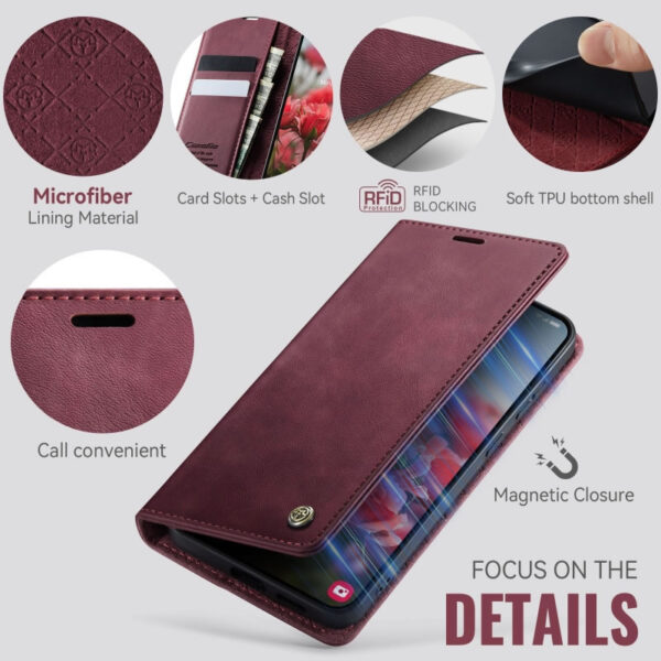 CaseMe Tecno Spark 30C,Camon 30, Camon 40 and 40 Pro Premium Flip Leather Cover for Tecno Phones - Image 16