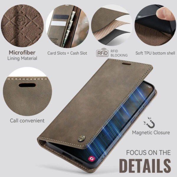 CaseMe Tecno Spark 30C,Camon 30, Camon 40 and 40 Pro Premium Flip Leather Cover for Tecno Phones - Image 15