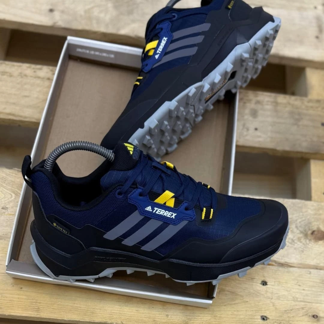 Adidas Terrex Continental rubber and Primegreen Goretex Waterproof Material Outdoor Mid-Hiking Shoes